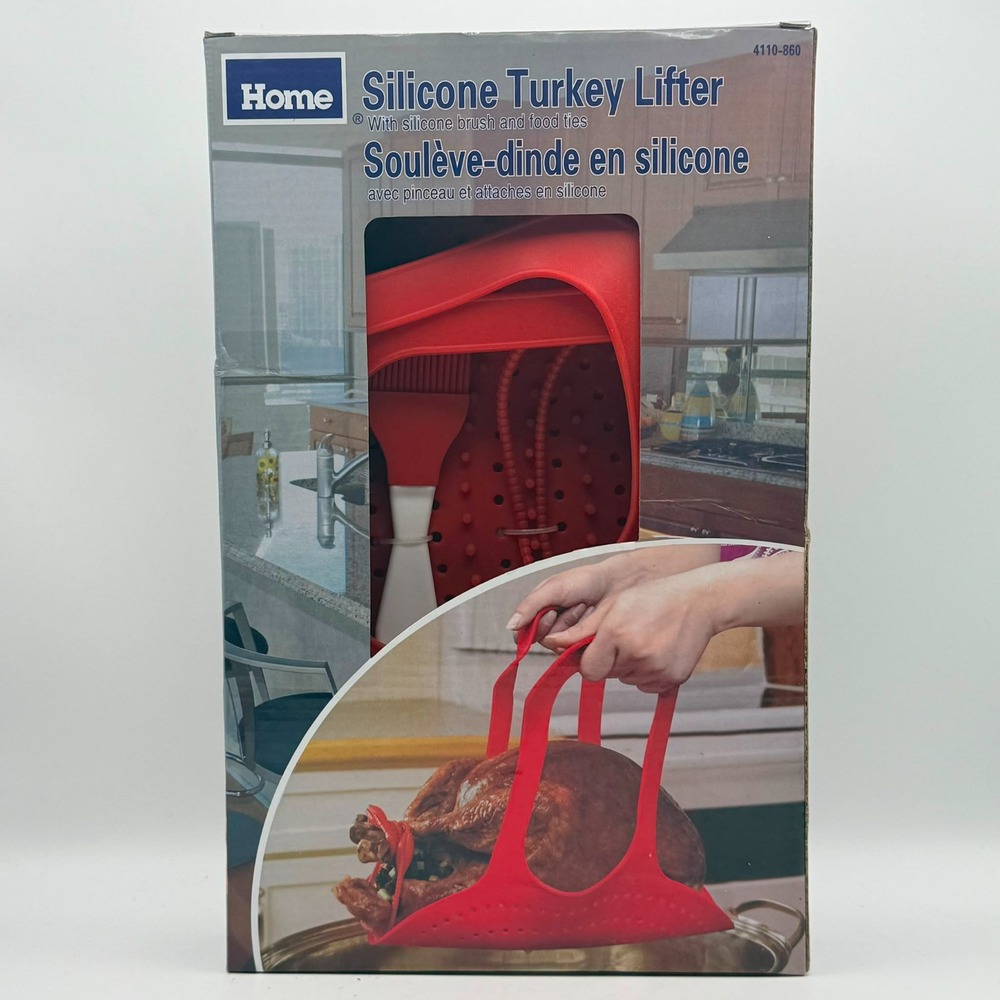 Food Grade Silicone Heat Resistant Turkey Lifter Non Stick Poultry Cooking